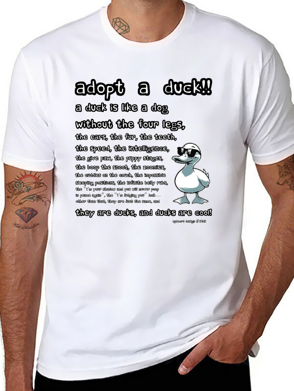 Adopt a Duck T-Shirt - Funny Duck Lover Tee