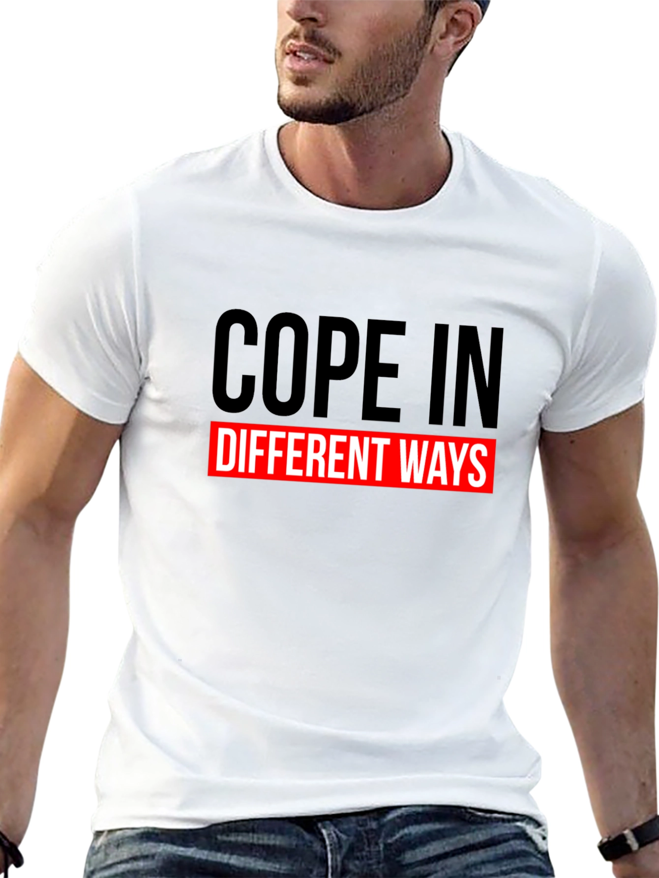 Cope In Different Ways Graphic Tee Black