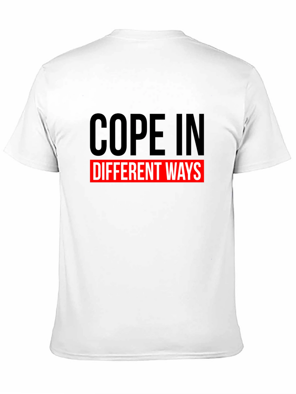 Cope In Different Ways Graphic Tee Black