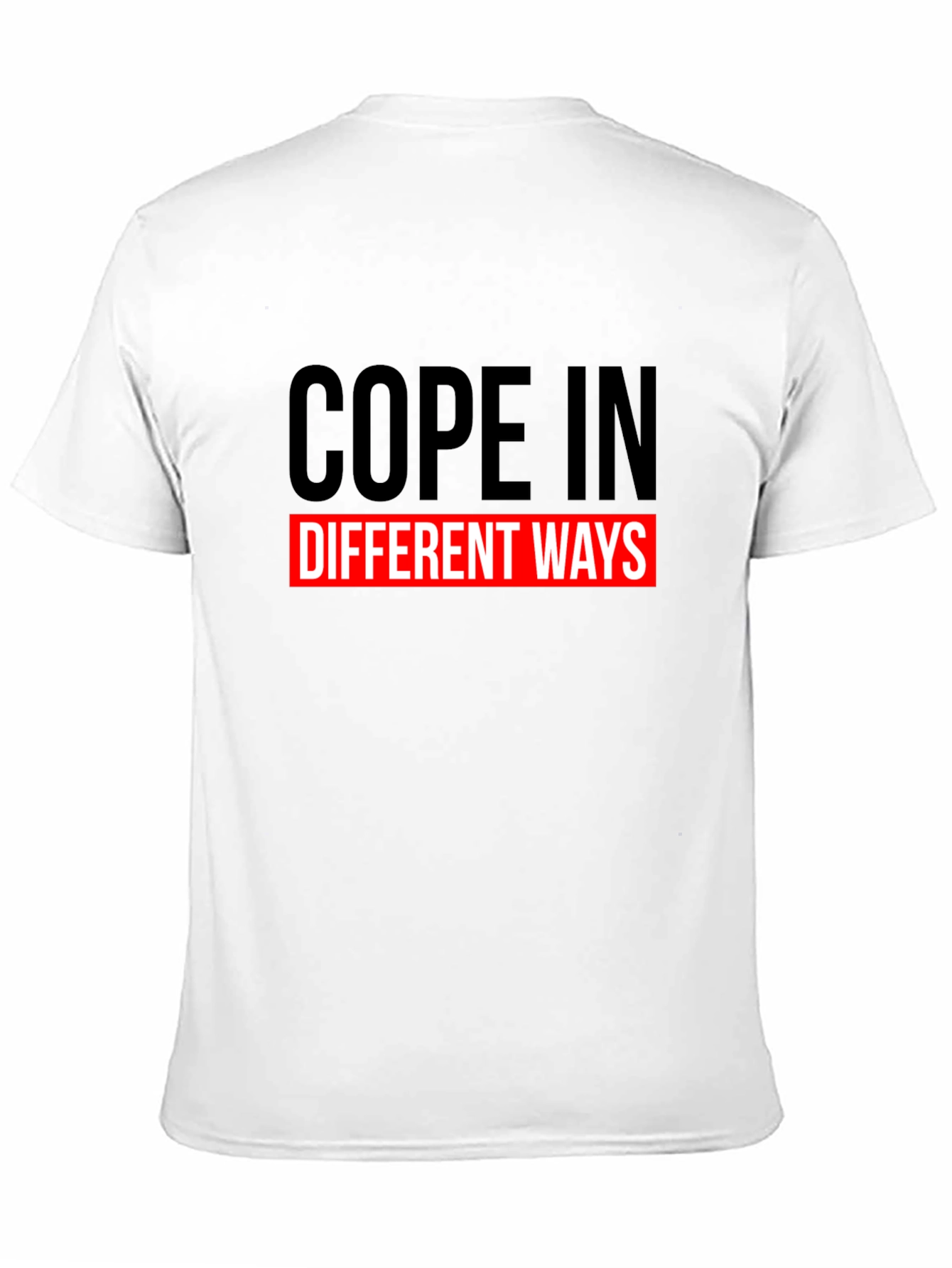 Cope In Different Ways Graphic Tee Black