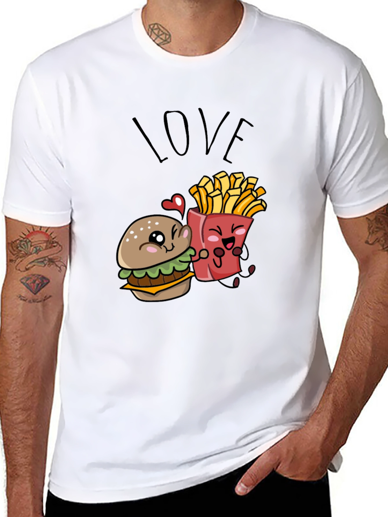 Burger & Fries Love T-Shirt