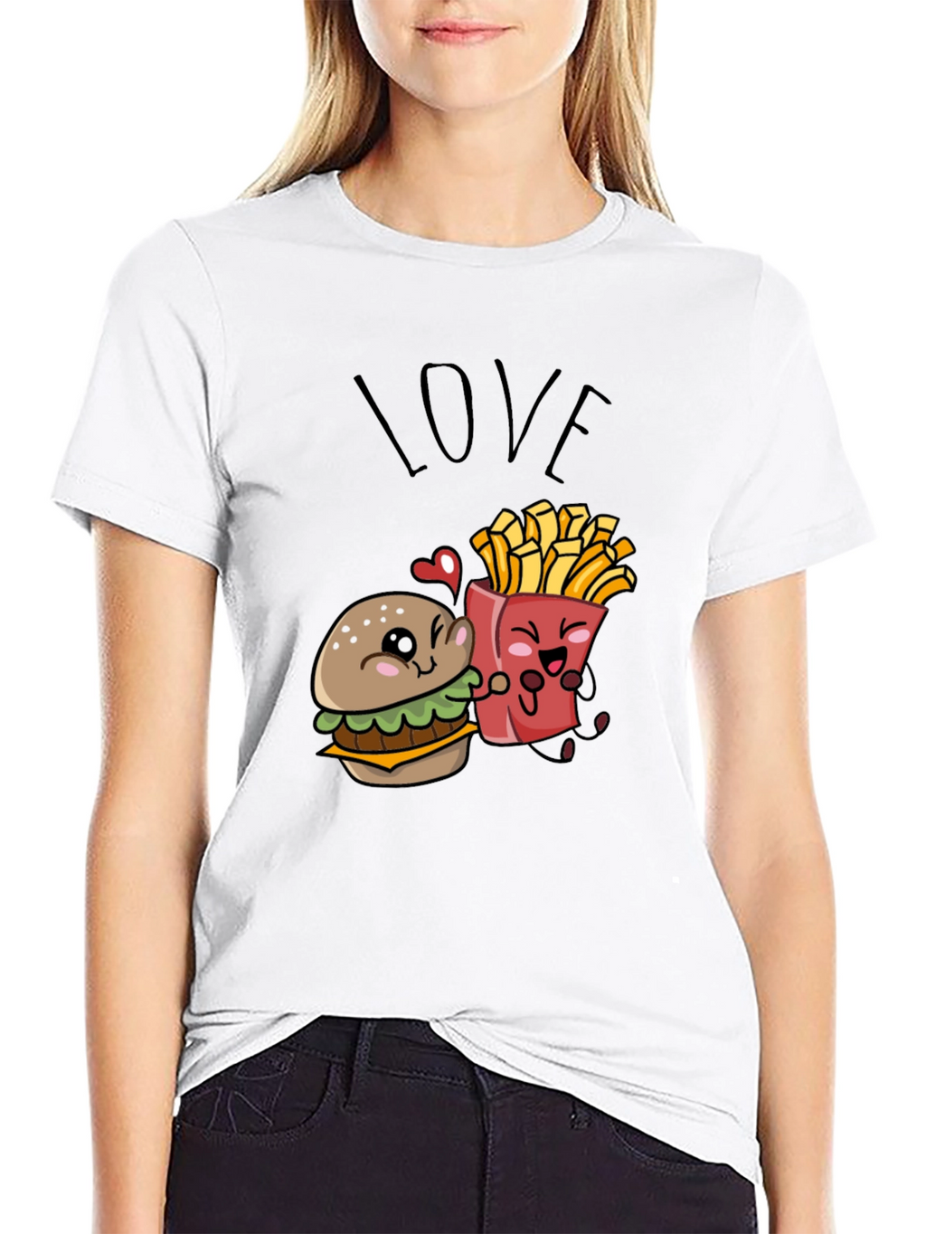 Burger & Fries Love T-Shirt