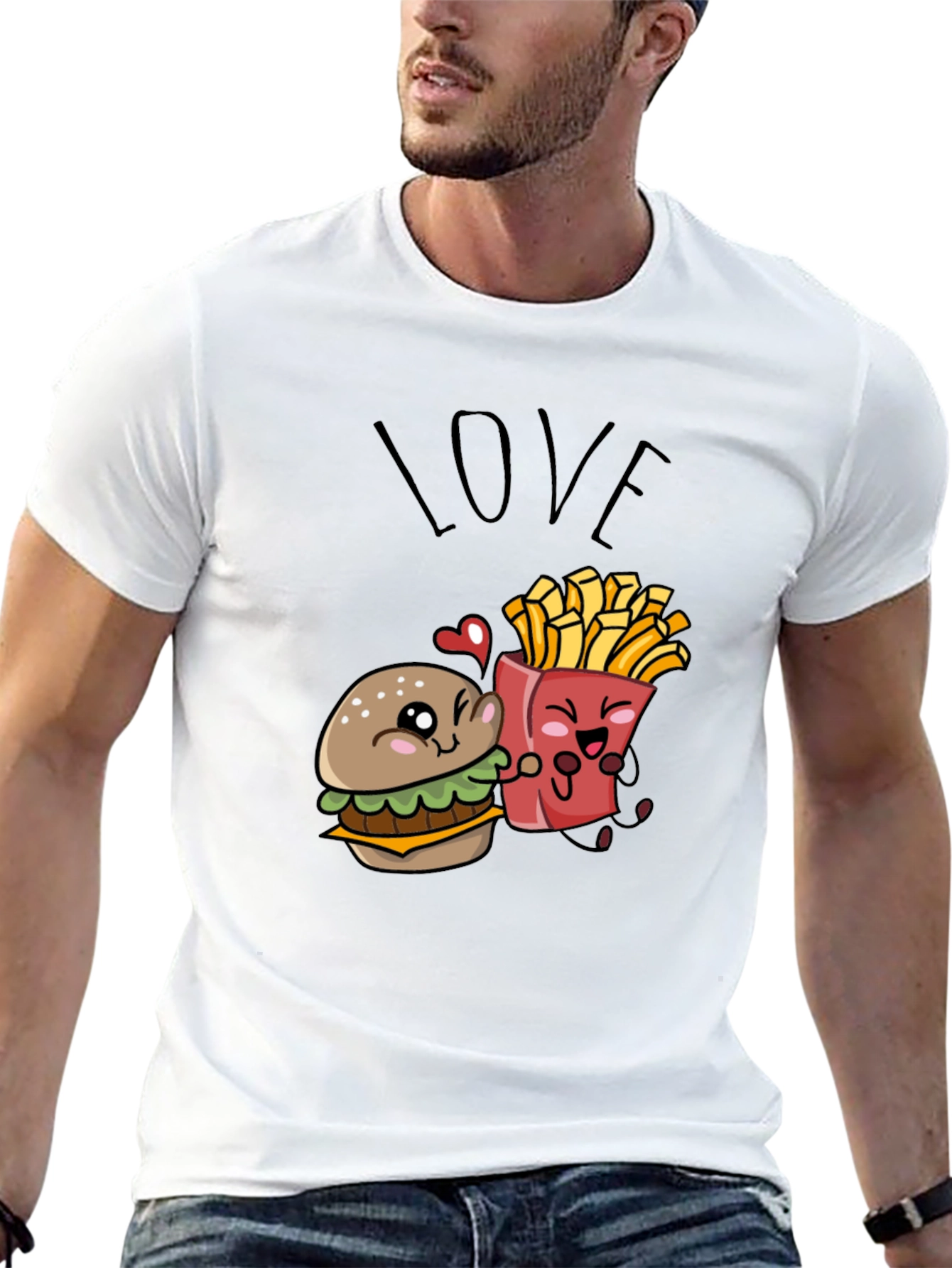 Burger & Fries Love T-Shirt
