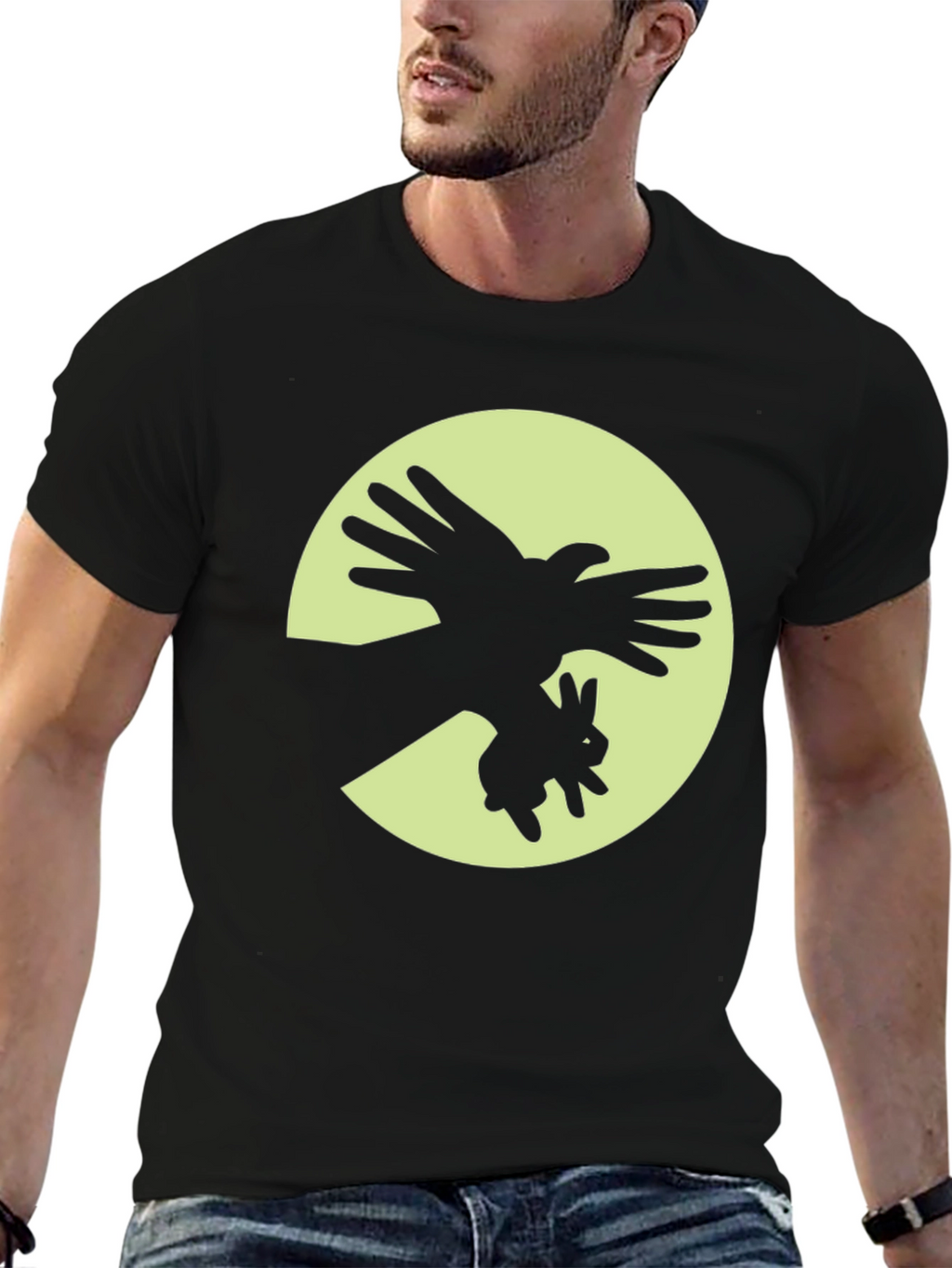 Shadow Puppet T-Shirt - Bird & Rabbit Design