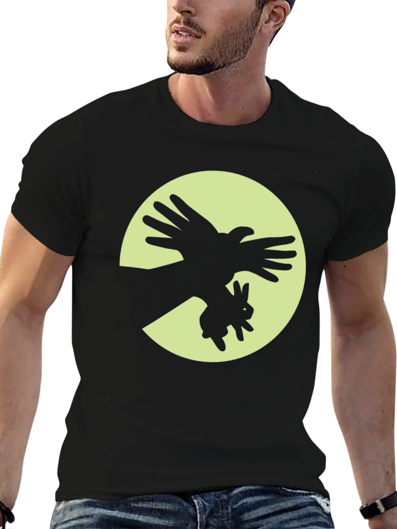 Shadow Puppet T-Shirt - Bird & Rabbit Design