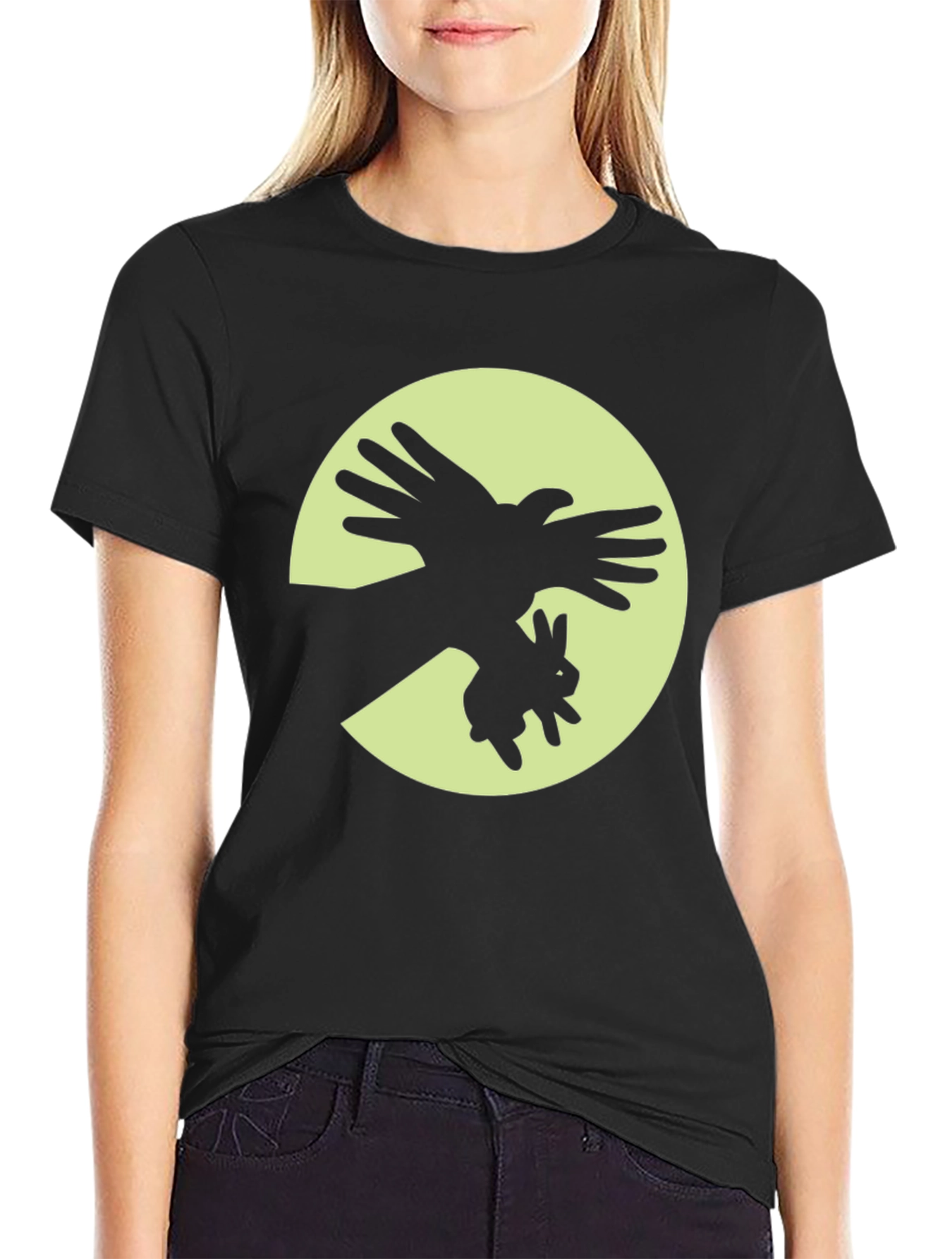 Shadow Puppet T-Shirt - Bird & Rabbit Design