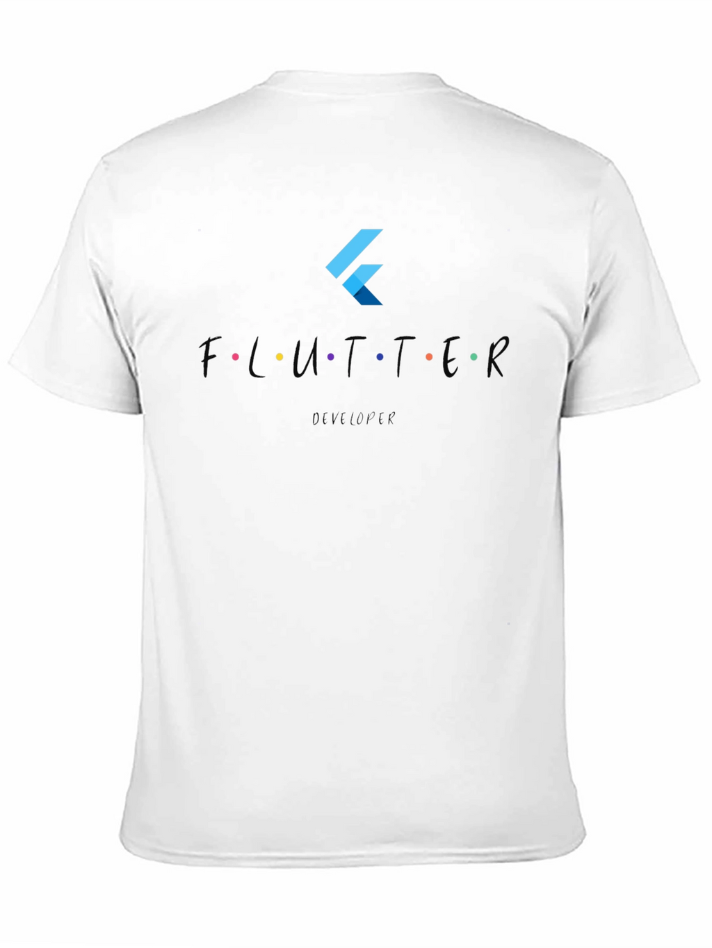 Flutter Developer Black T-Shirt