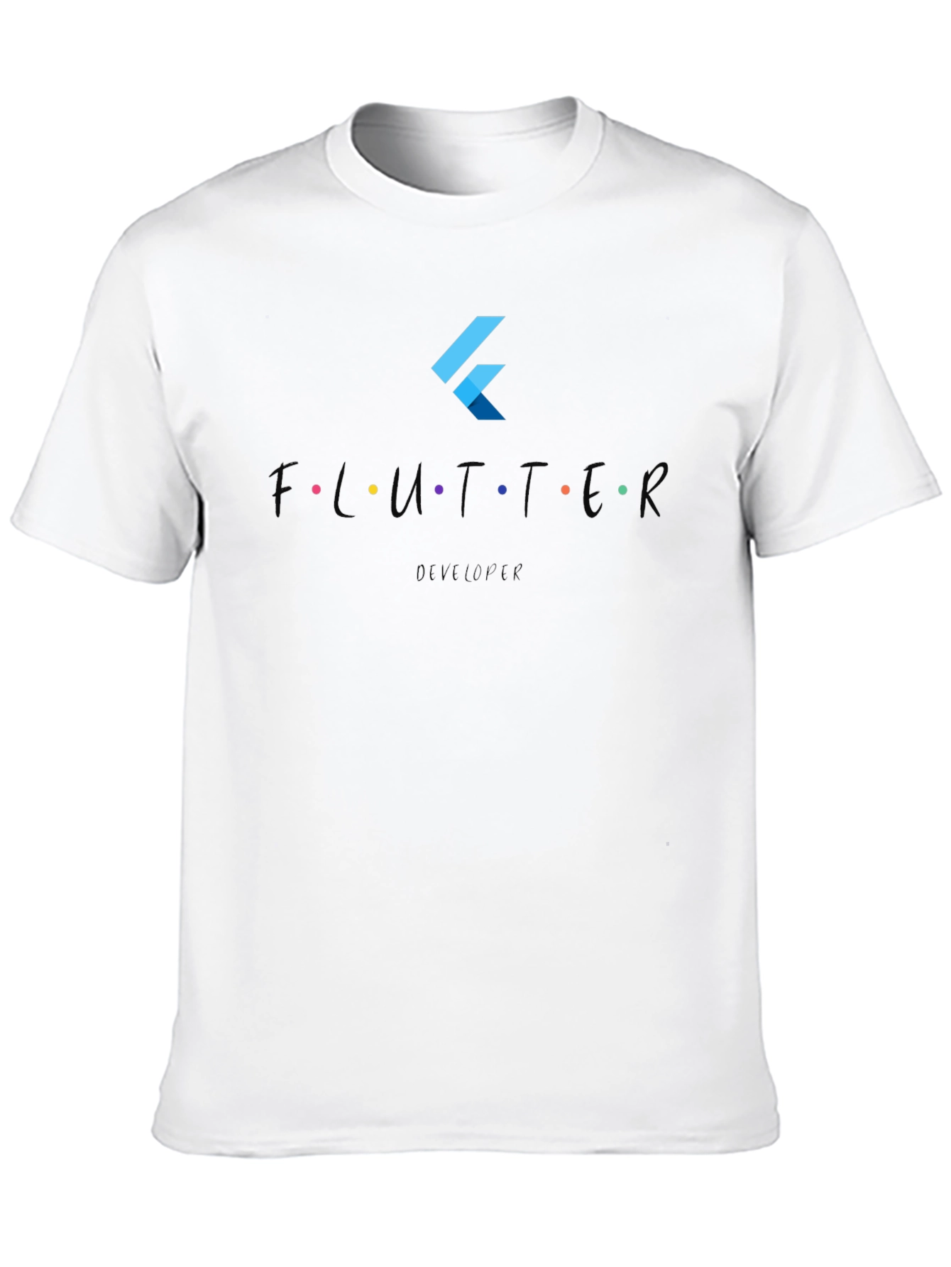 Flutter Developer Black T-Shirt