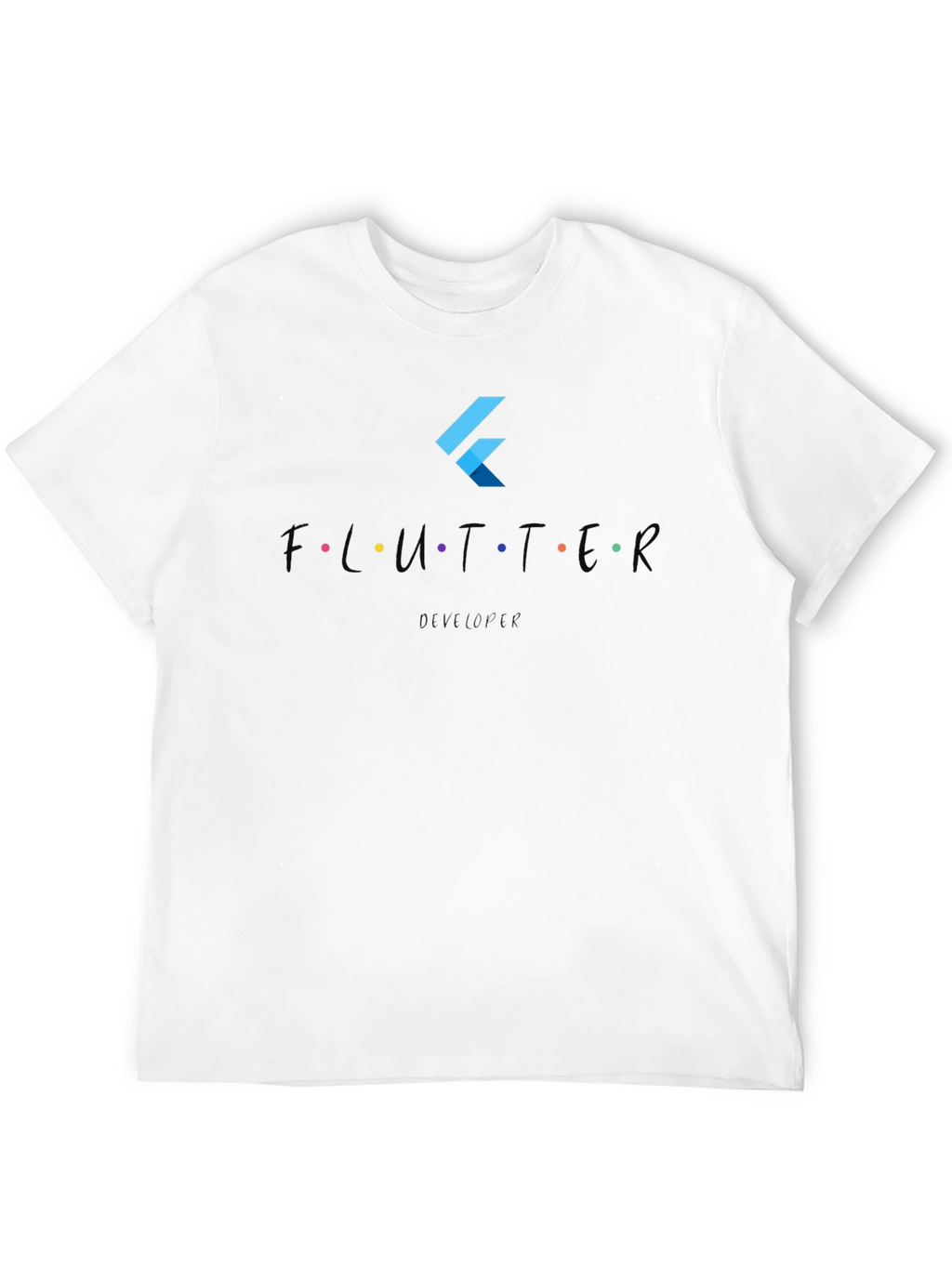 Flutter Developer Black T-Shirt