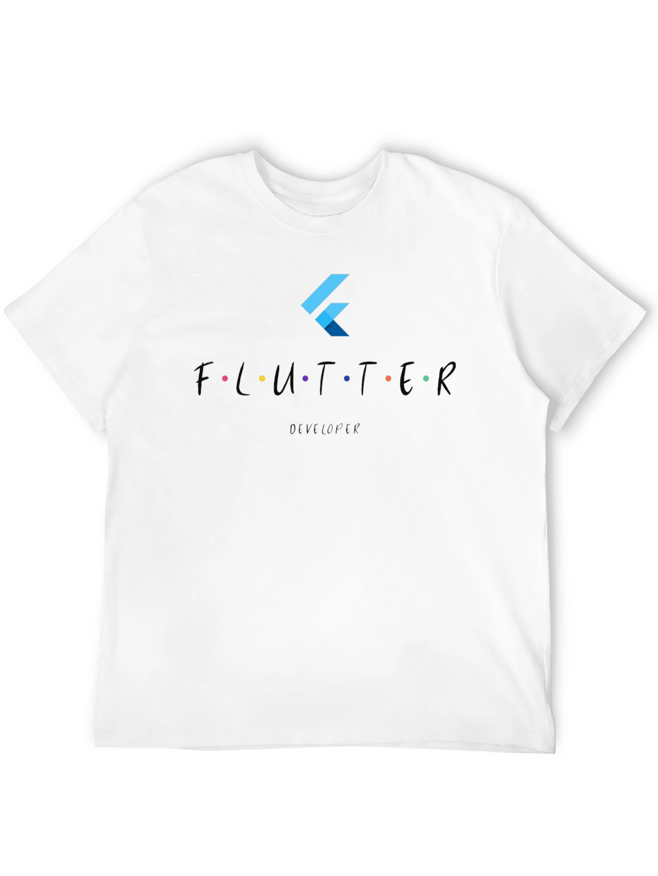 Flutter Developer Black T-Shirt