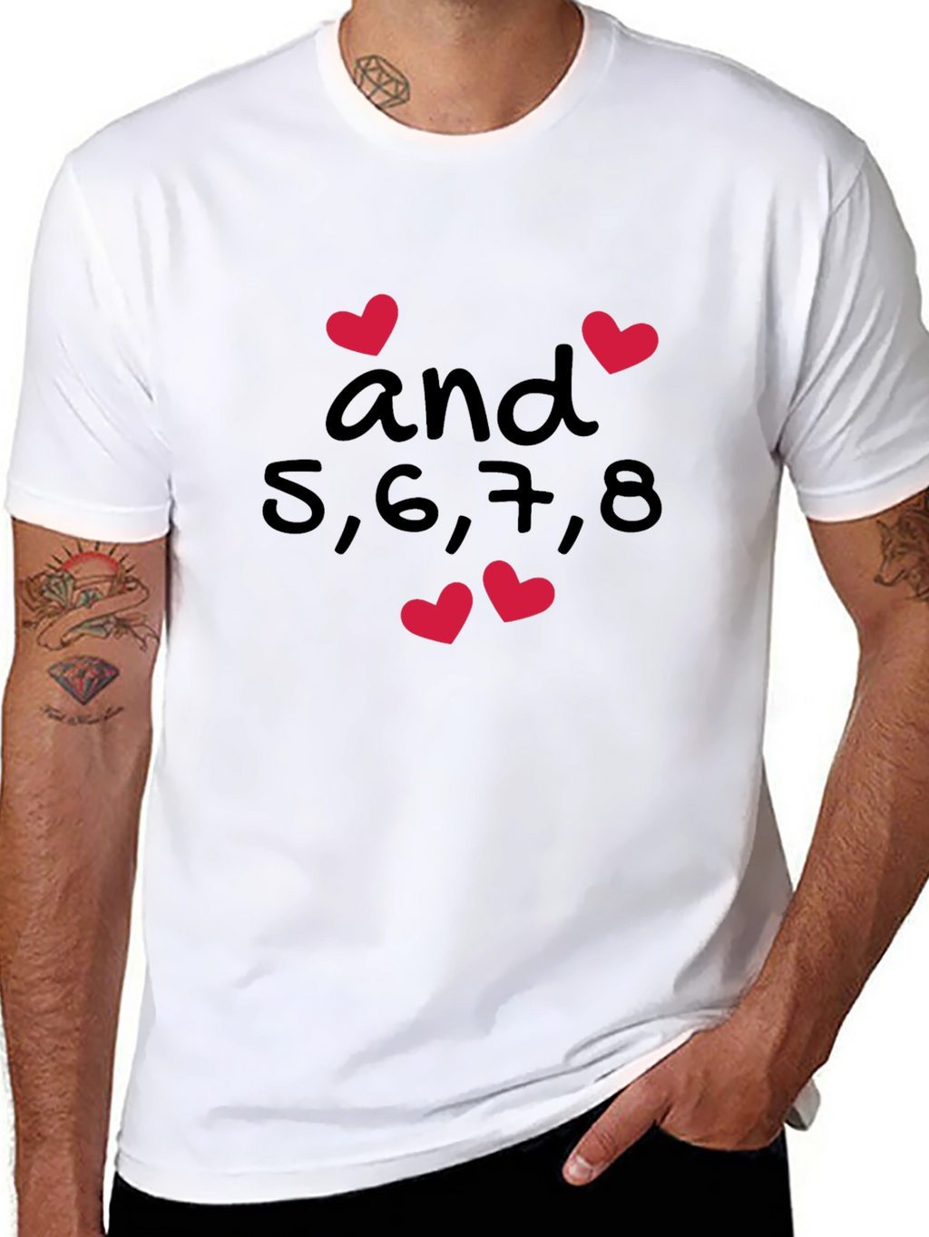 Dance Teacher Shirt - 5678 and Hearts