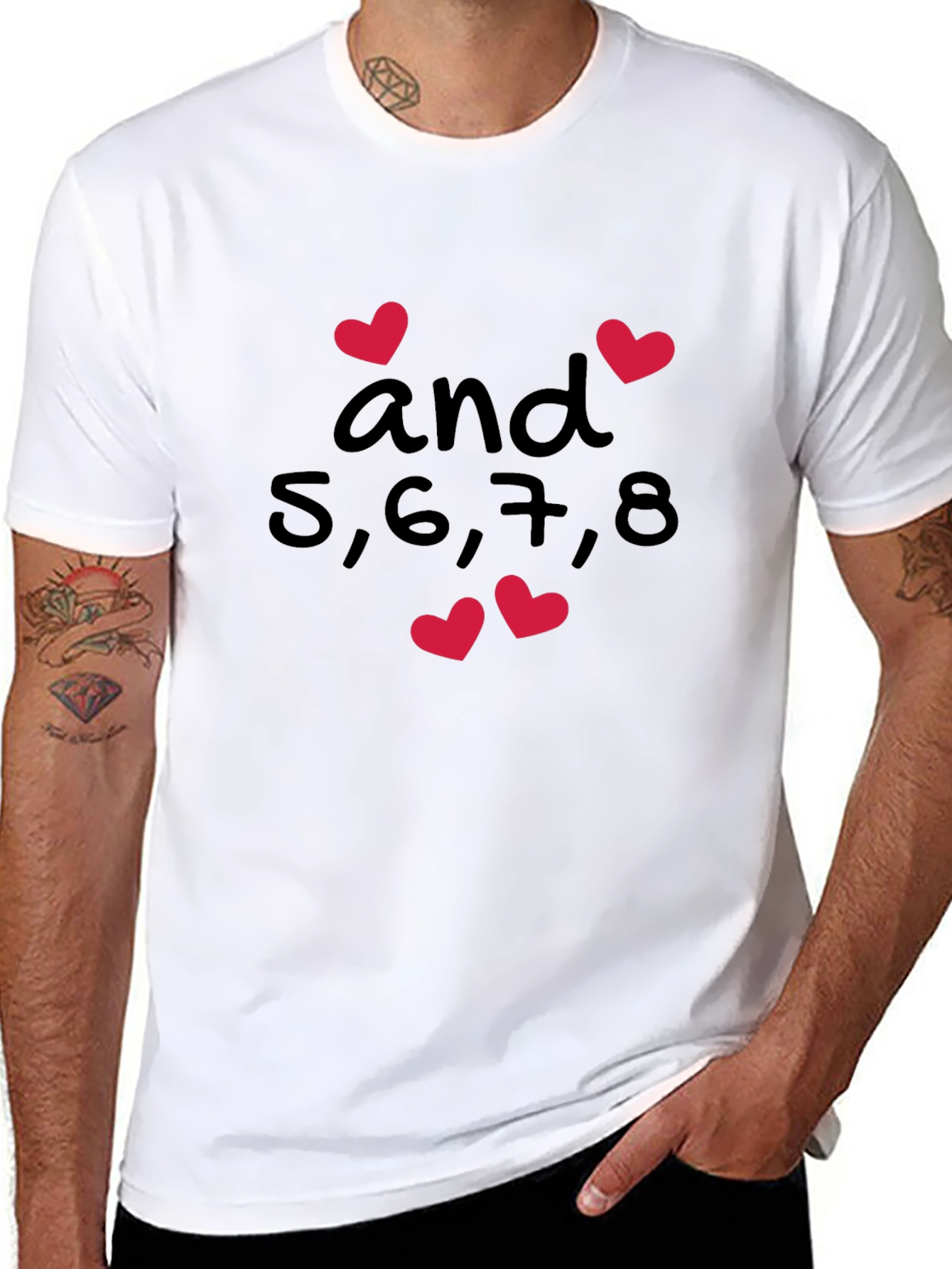 Dance Teacher Shirt - 5678 and Hearts