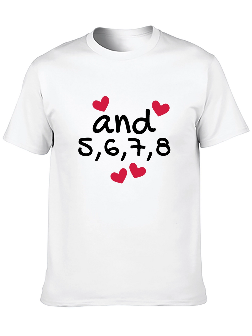 Dance Teacher Shirt - 5678 and Hearts