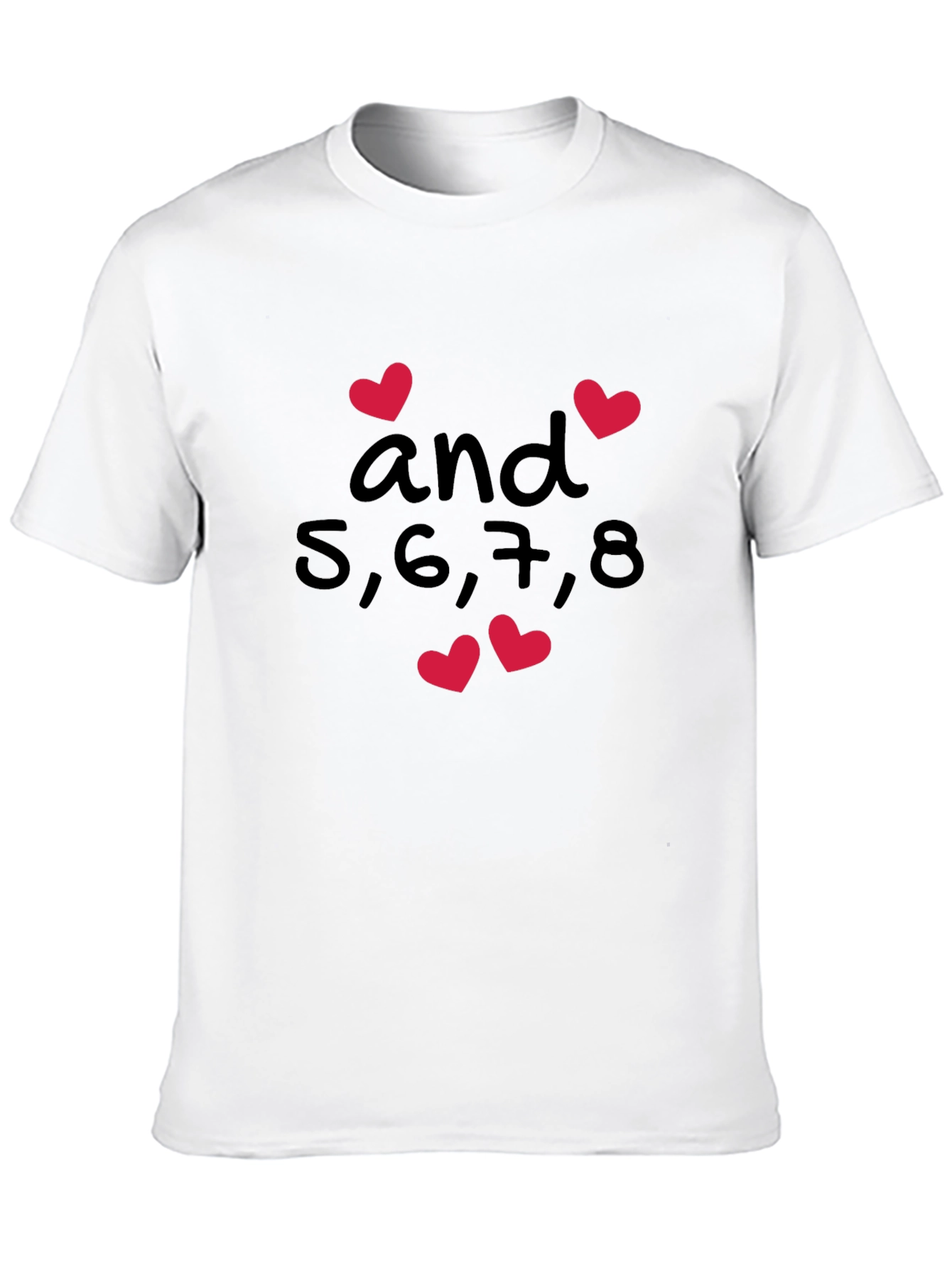 Dance Teacher Shirt - 5678 and Hearts