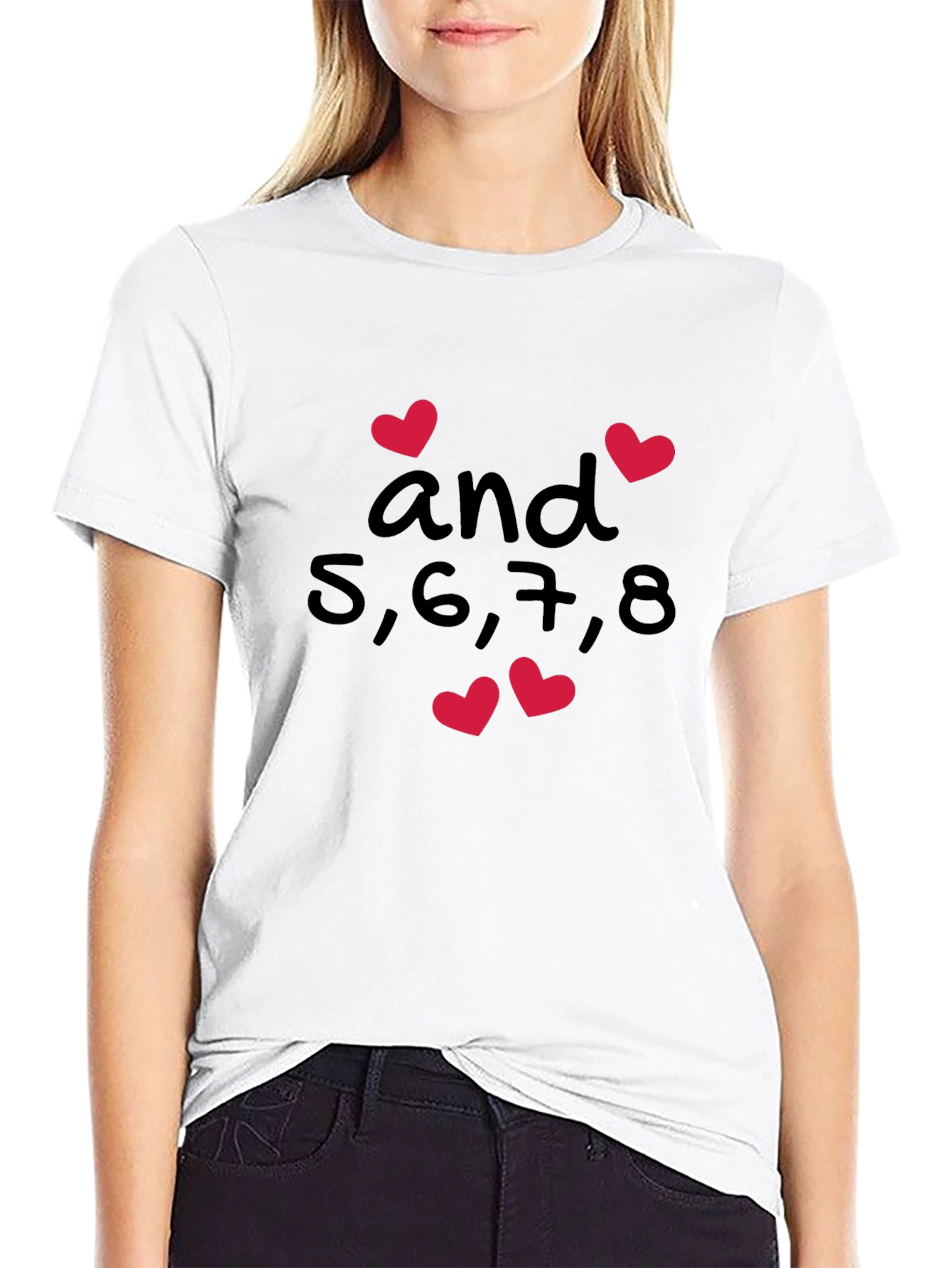 Dance Teacher Shirt - 5678 and Hearts