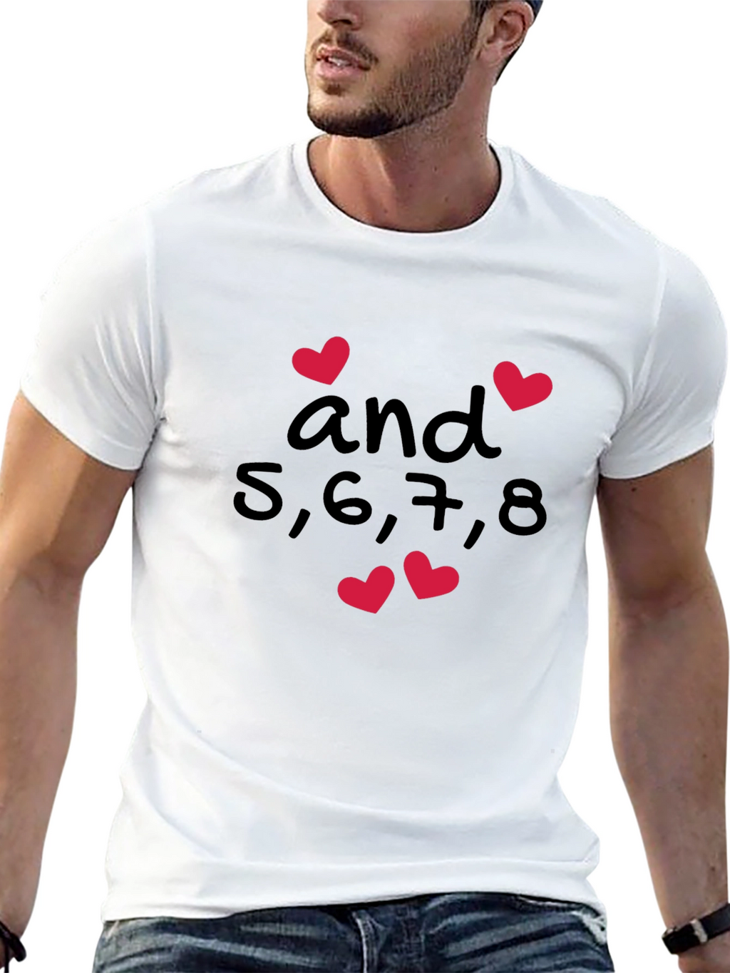 Dance Teacher Shirt - 5678 and Hearts