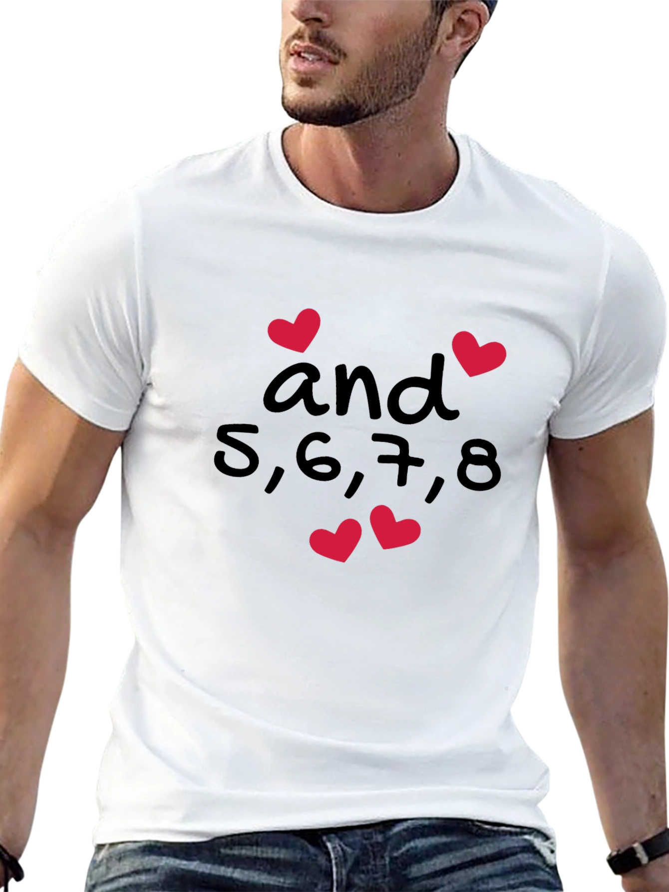 Dance Teacher Shirt - 5678 and Hearts