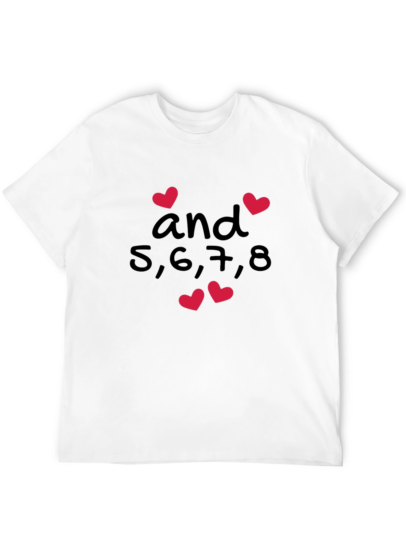 Dance Teacher Shirt - 5678 and Hearts