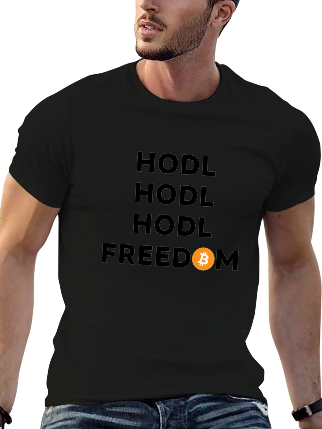 HODL Freedom Bitcoin Graphic T-Shirt