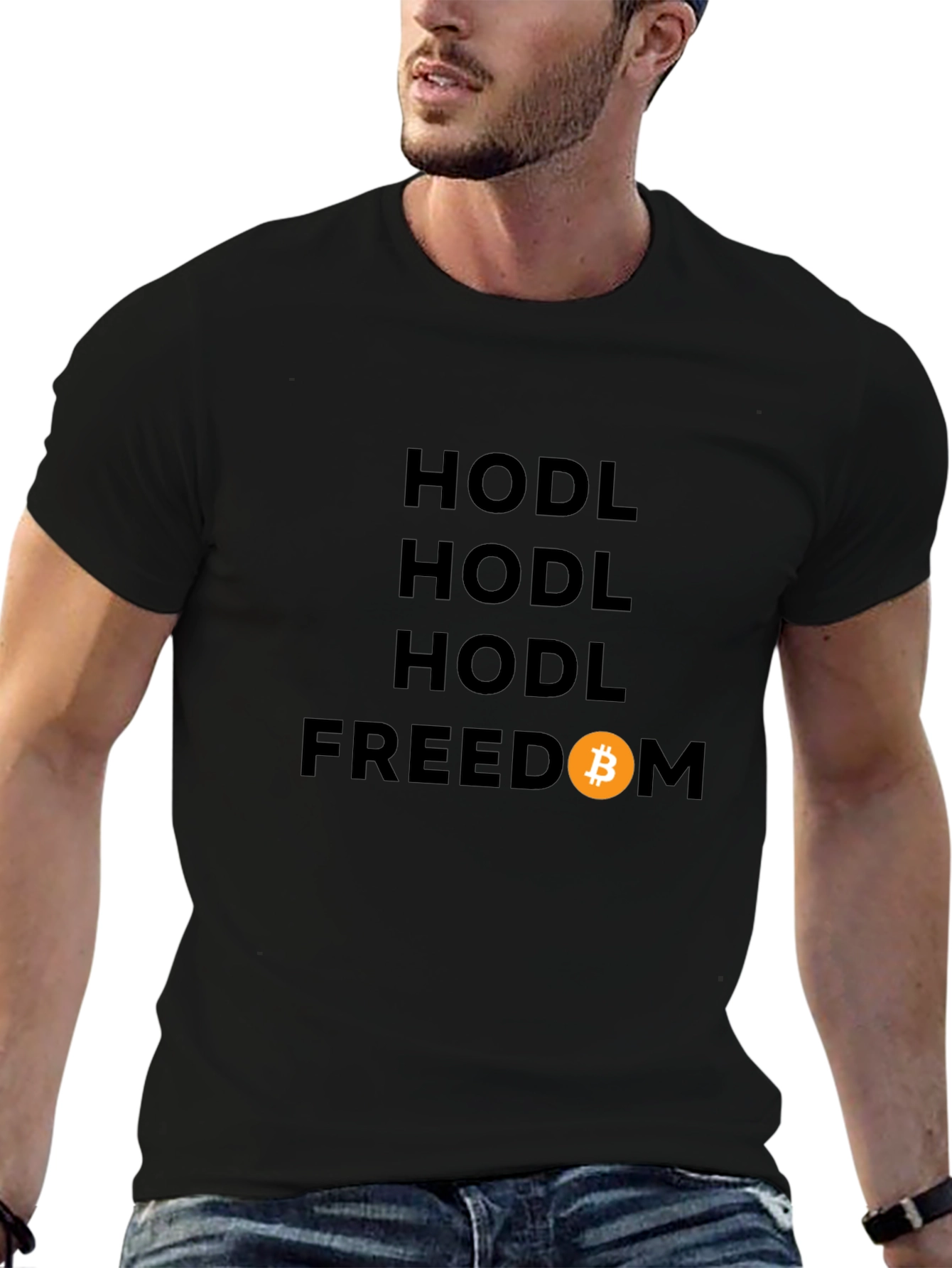HODL Freedom Bitcoin Graphic T-Shirt