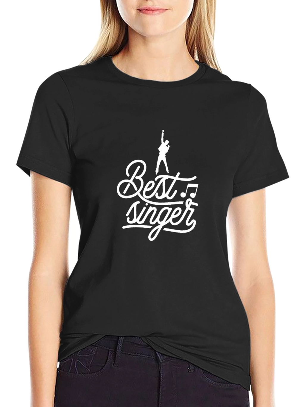 Best Singer Graphic Tee - Stylish Black T-Shirt