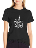 Best Singer Graphic Tee - Stylish Black T-Shirt