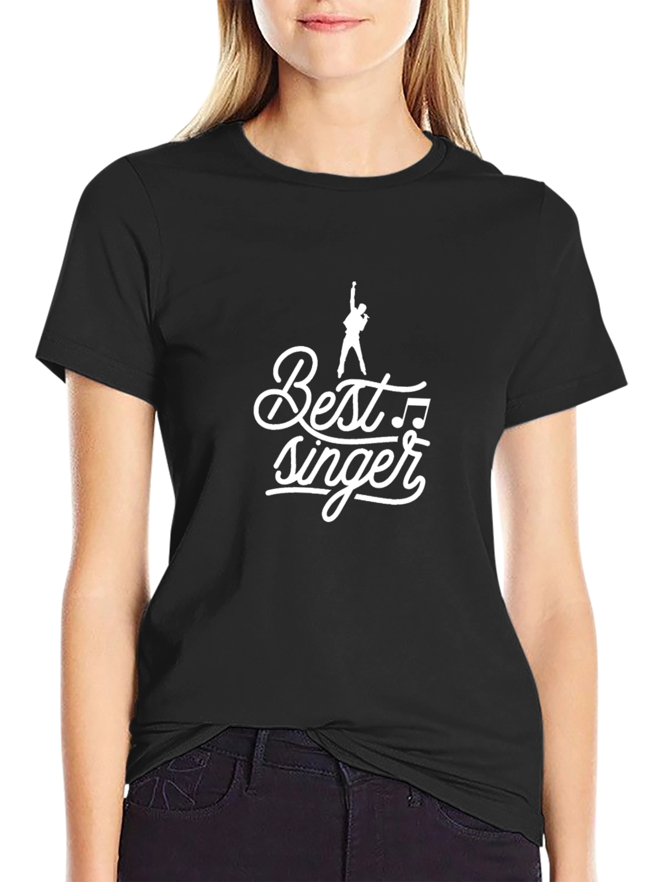 Best Singer Graphic Tee - Stylish Black T-Shirt