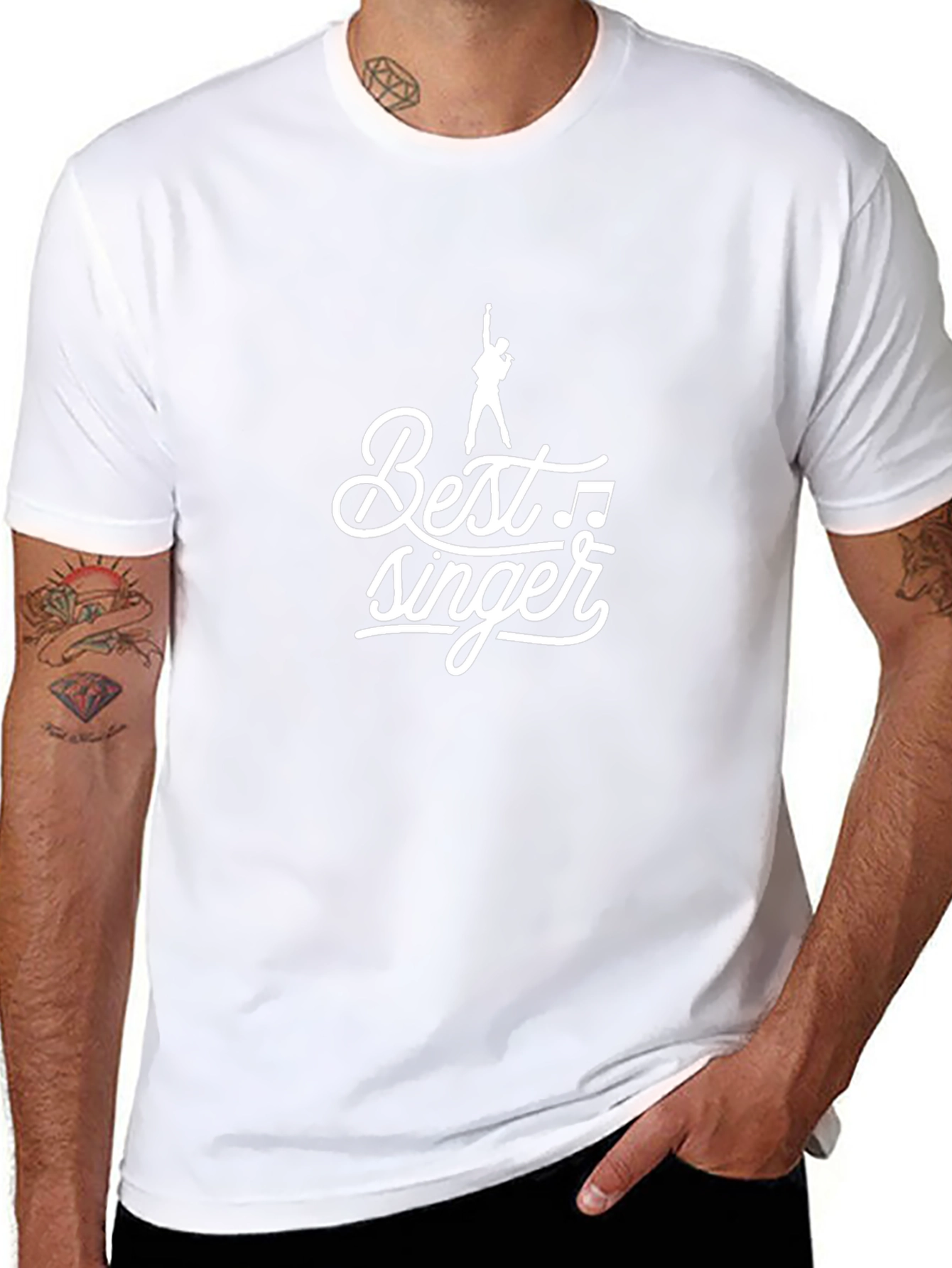 Best Singer Graphic Tee - Stylish Black T-Shirt