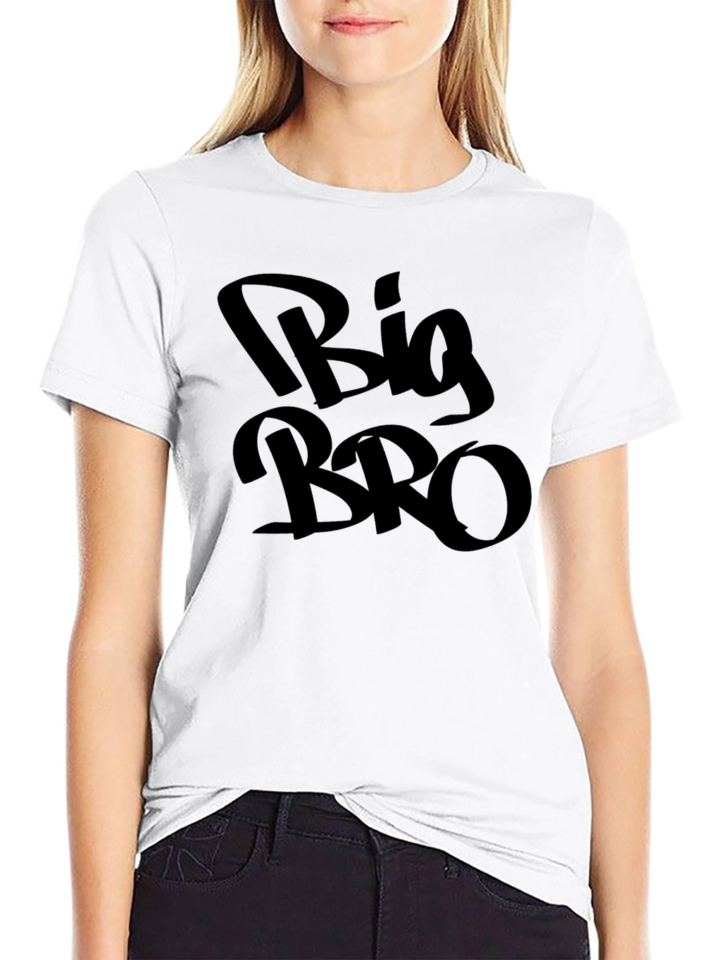 Big Bro Black Graphic Tee - Mens Casual T-Shirt