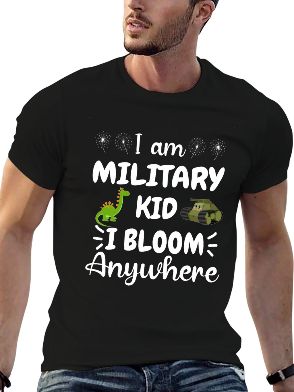 Military Kid T-Shirt: I Bloom Anywhere