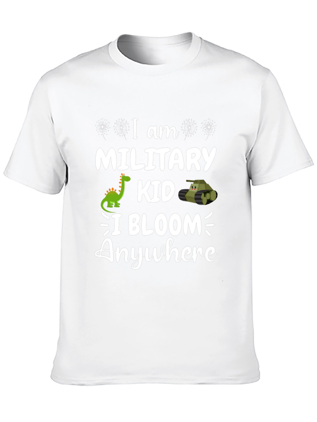 Military Kid T-Shirt: I Bloom Anywhere