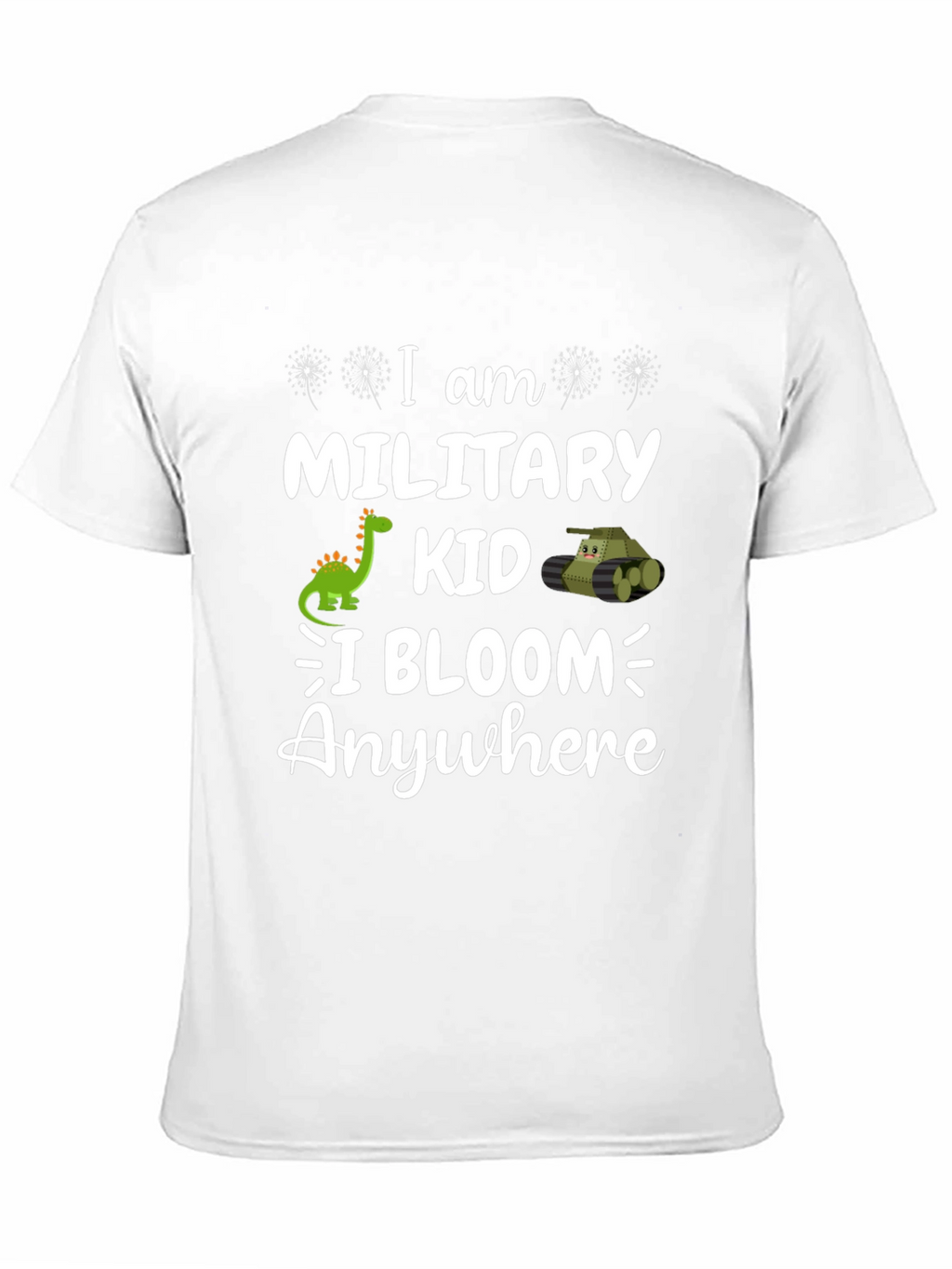 Military Kid T-Shirt: I Bloom Anywhere