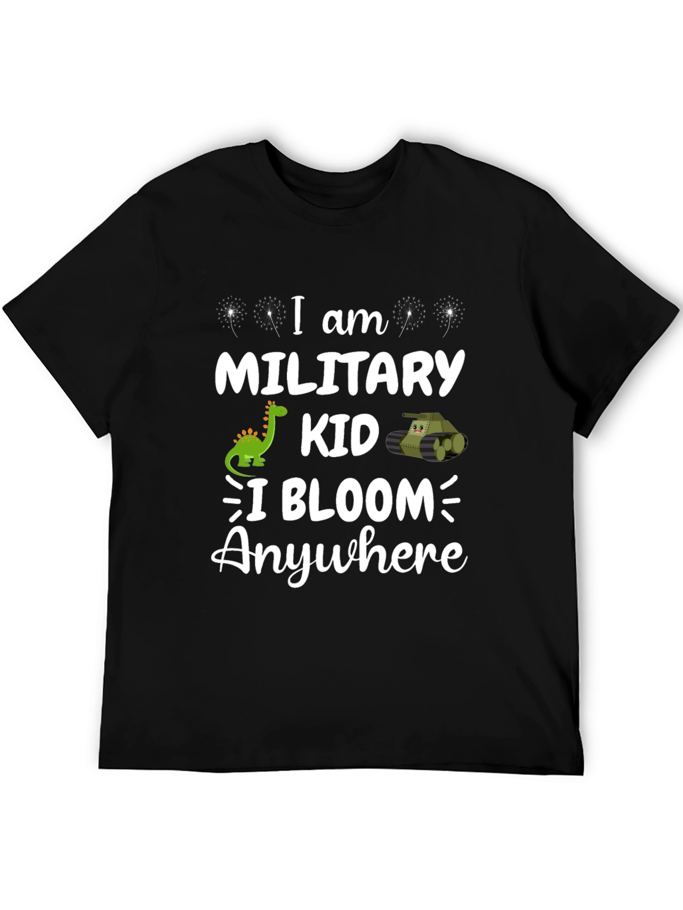 Military Kid T-Shirt: I Bloom Anywhere