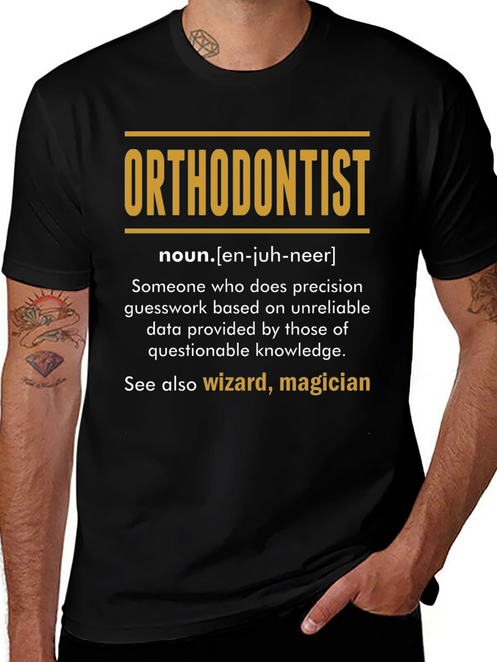 Orthodontist Definition T-Shirt - Funny Career Tee