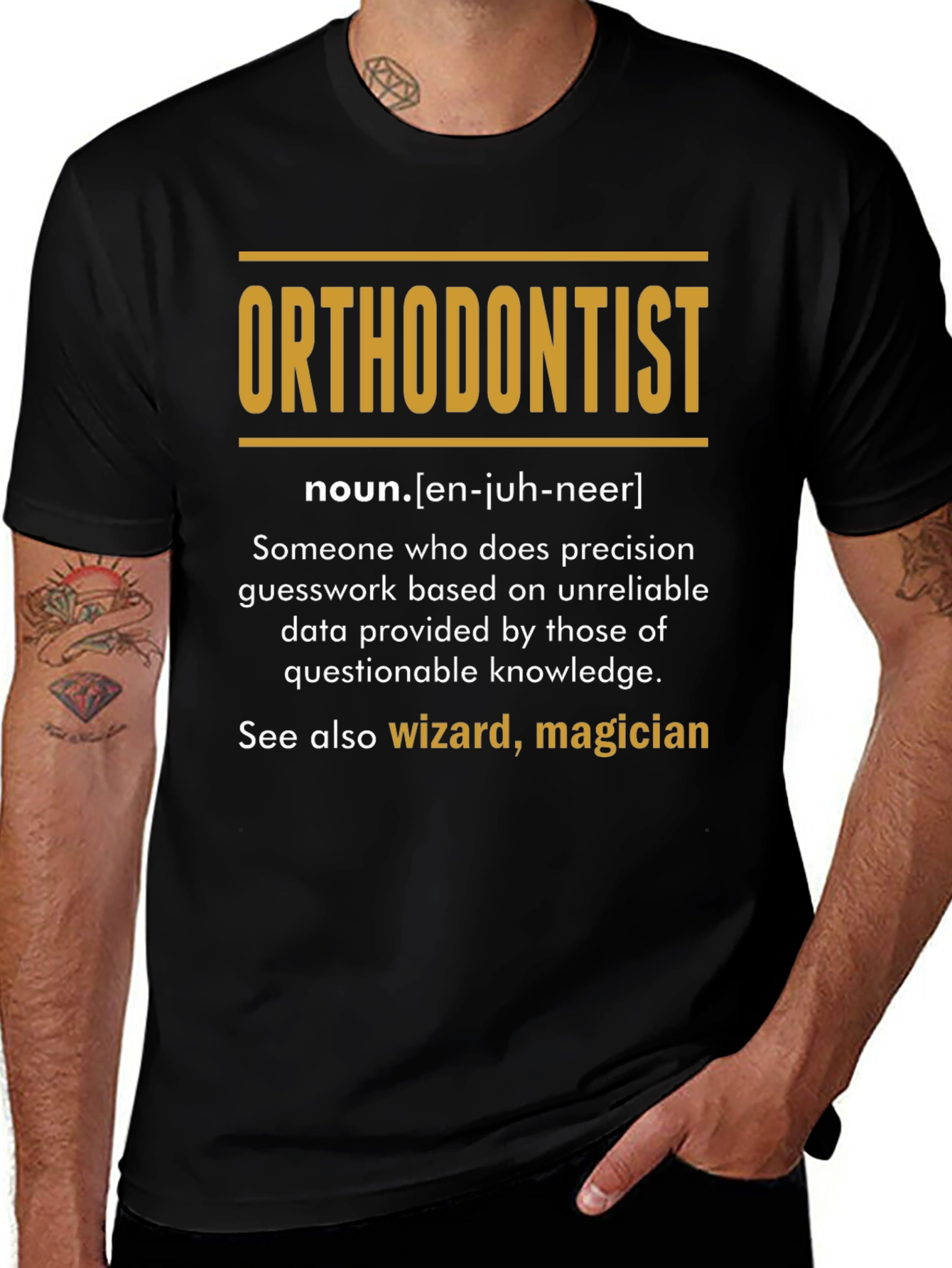 Orthodontist Definition T-Shirt - Funny Career Tee