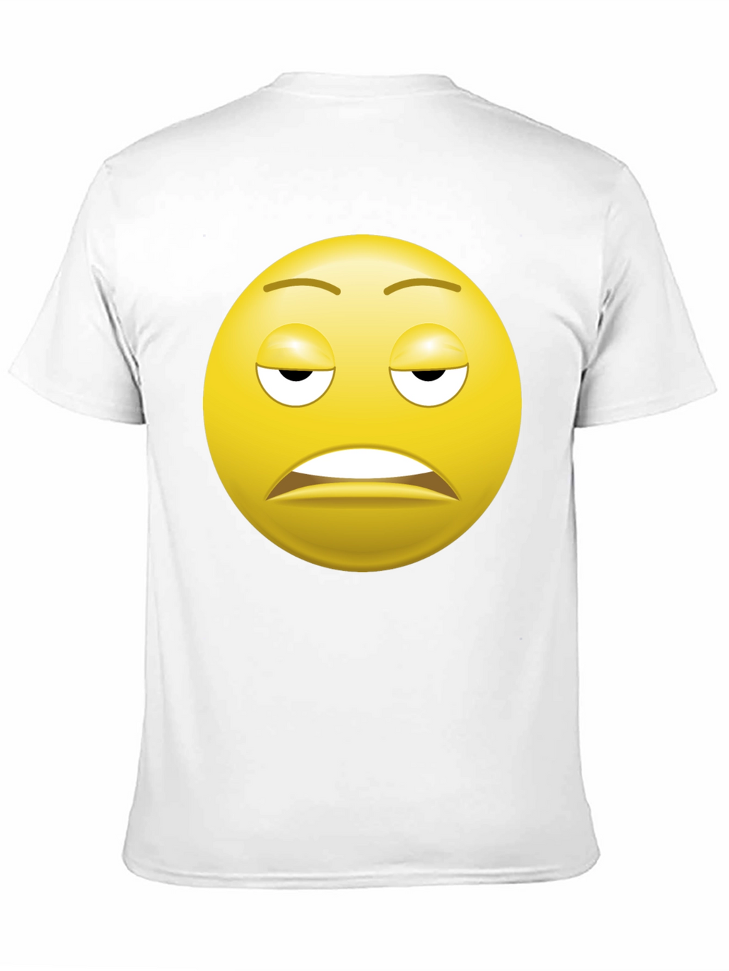 Bored Emoji Black T-Shirt - Express Yourself!