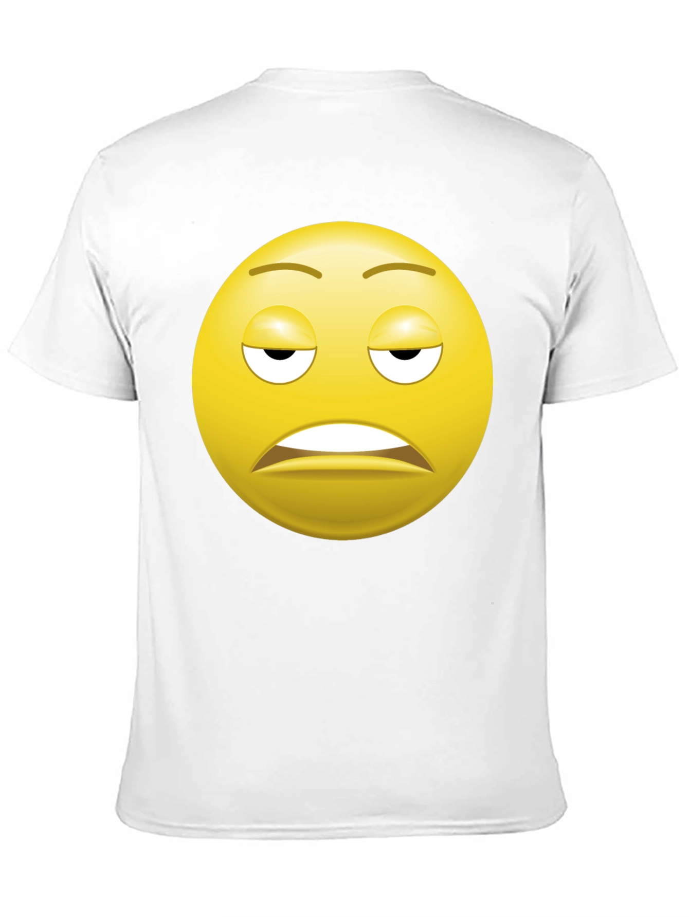 Bored Emoji Black T-Shirt - Express Yourself!