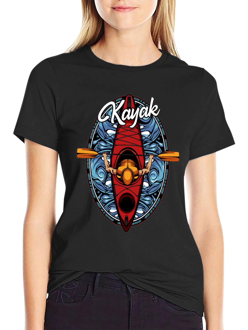 Kayaking Hobby Graphic Tee