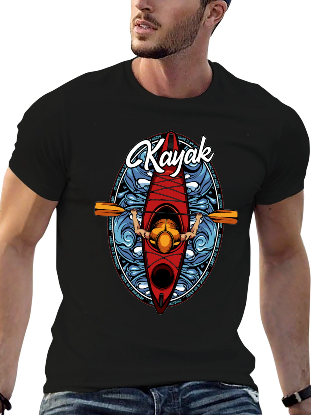 Kayaking Hobby Graphic Tee
