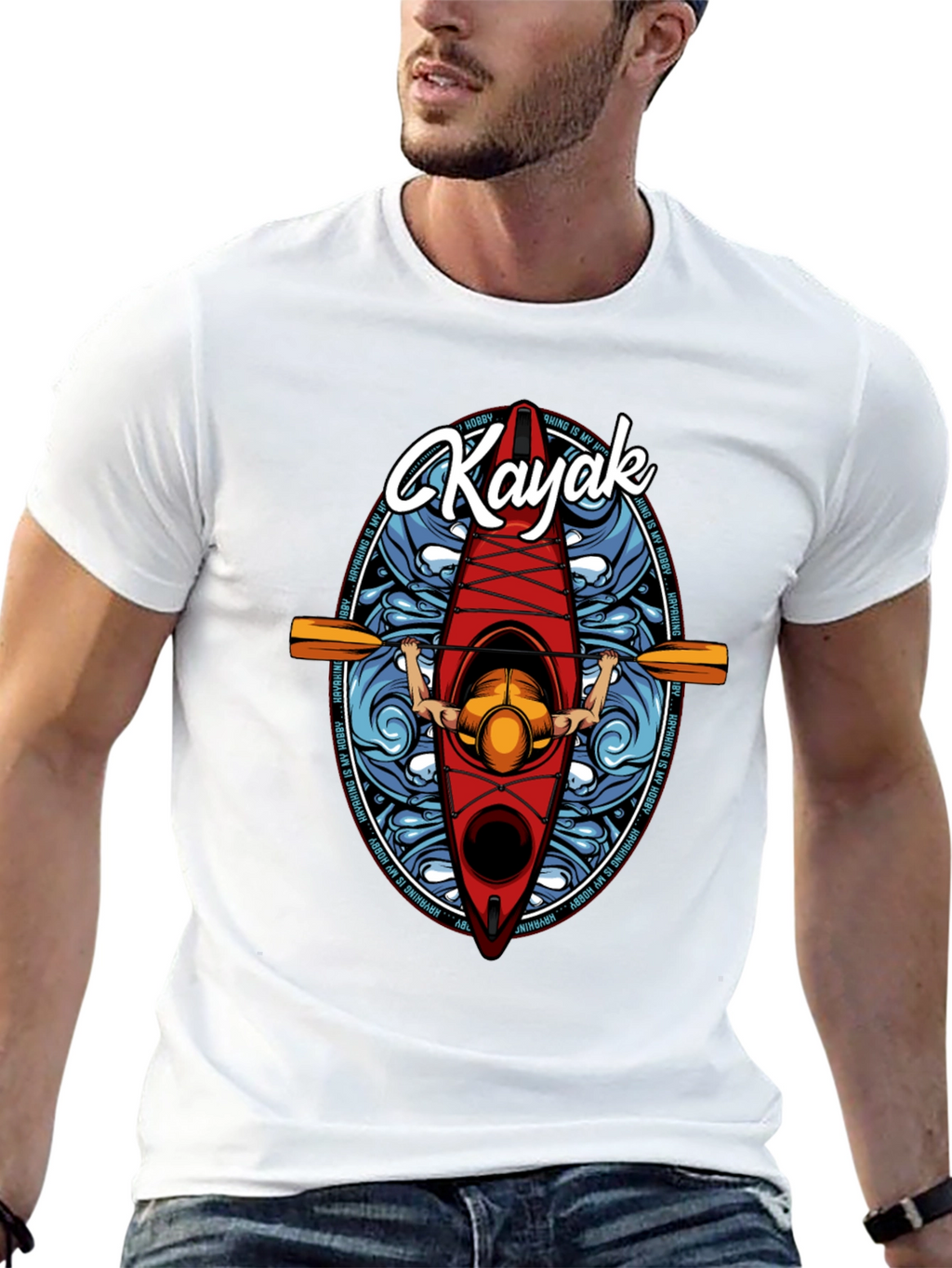 Kayaking Hobby Graphic Tee