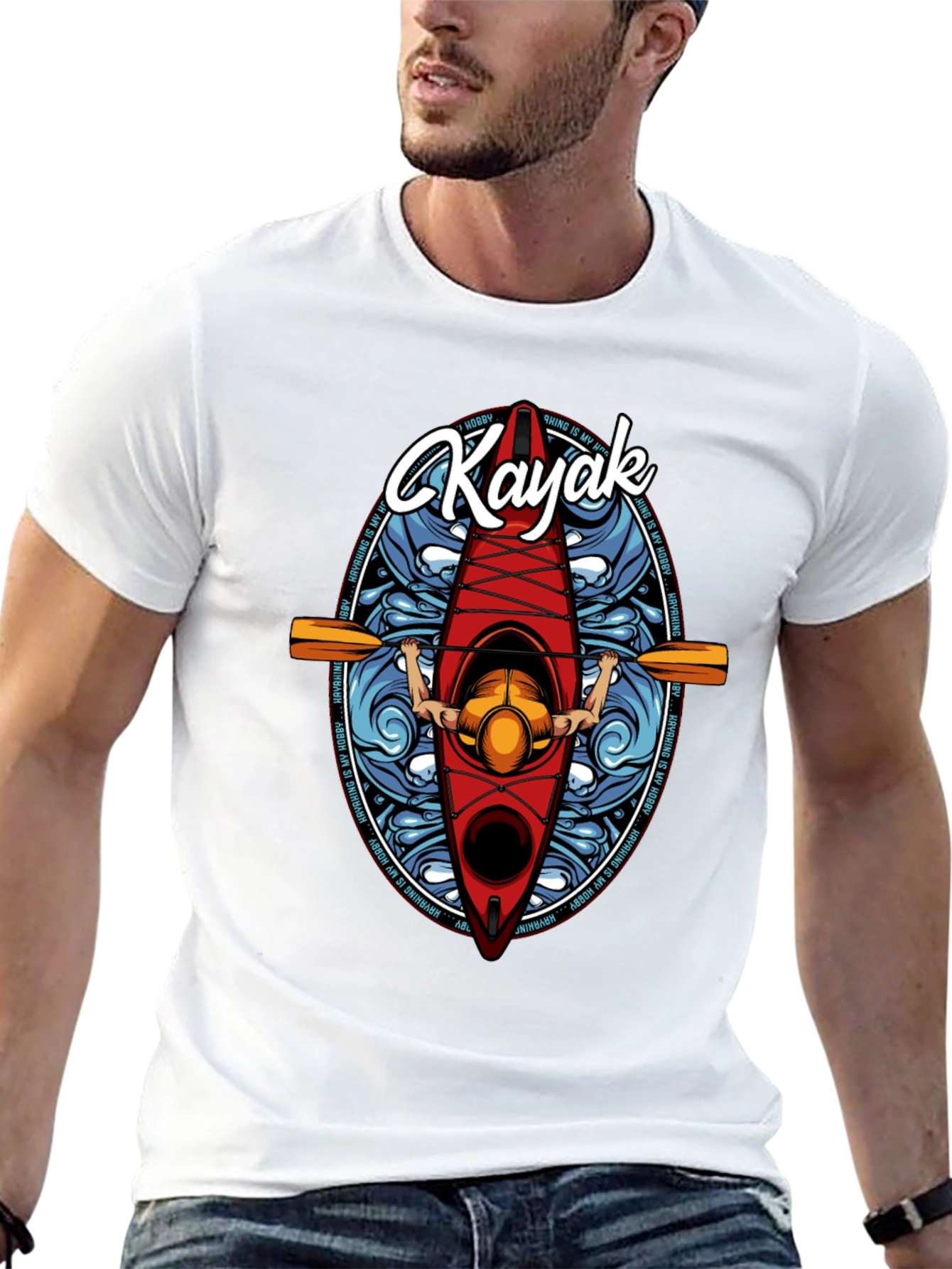 Kayaking Hobby Graphic Tee