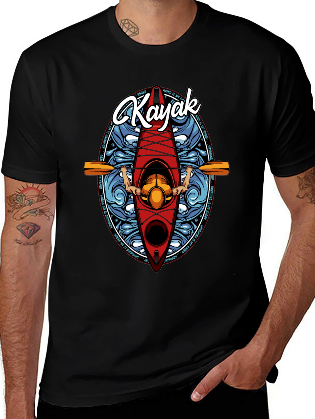 Kayaking Hobby Graphic Tee