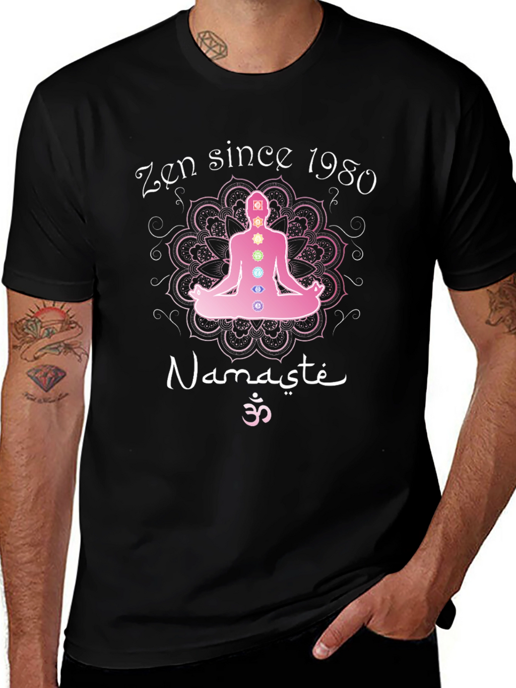 Zen Since 1980 Namaste Graphic T-Shirt