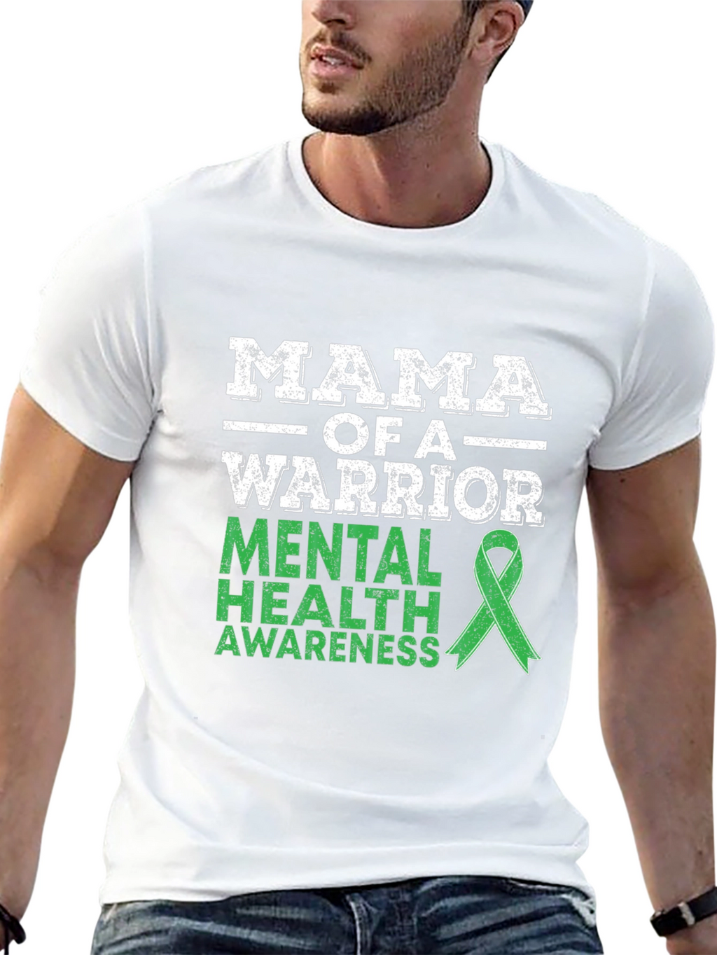 Mama of a Warrior Mental Health Awareness T-Shirt
