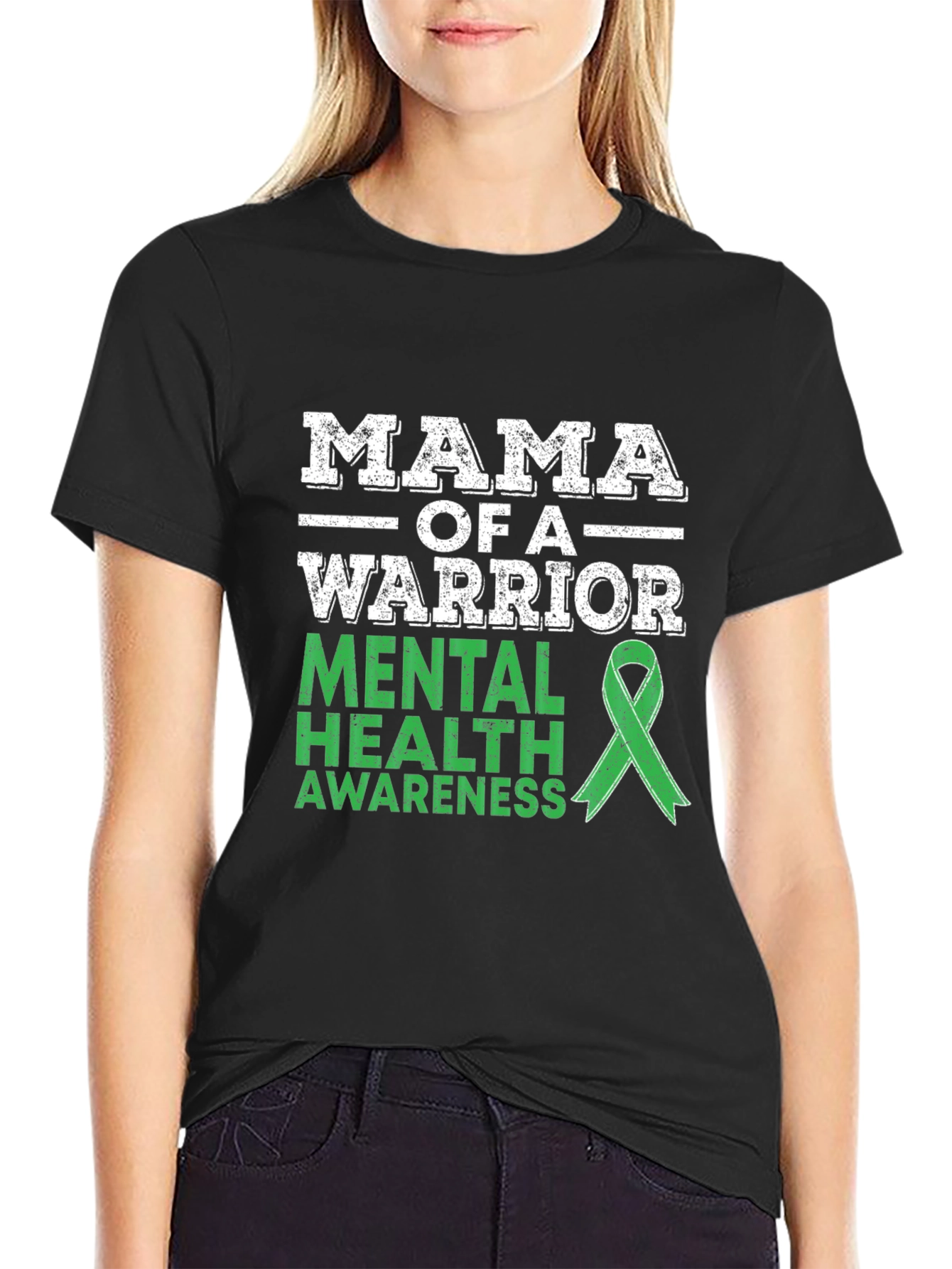 Mama of a Warrior Mental Health Awareness T-Shirt