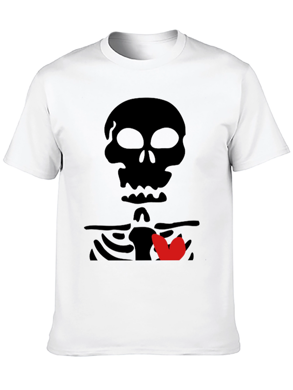 Skull & Heart Graphic Tee - Mens Black T-Shirt