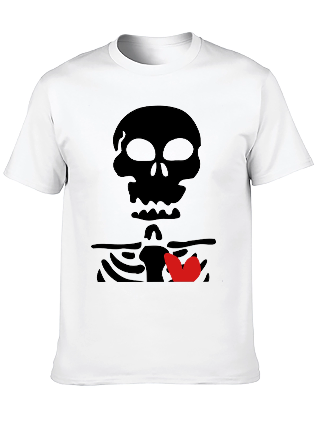 Skull & Heart Graphic Tee - Mens Black T-Shirt