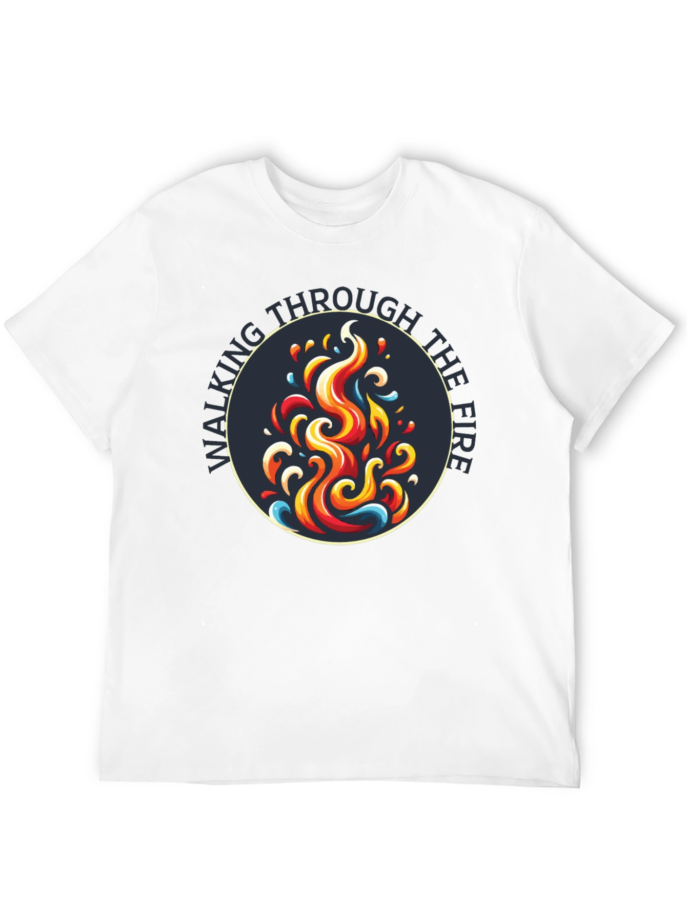 Walking Through the Fire Graphic Tee - Black