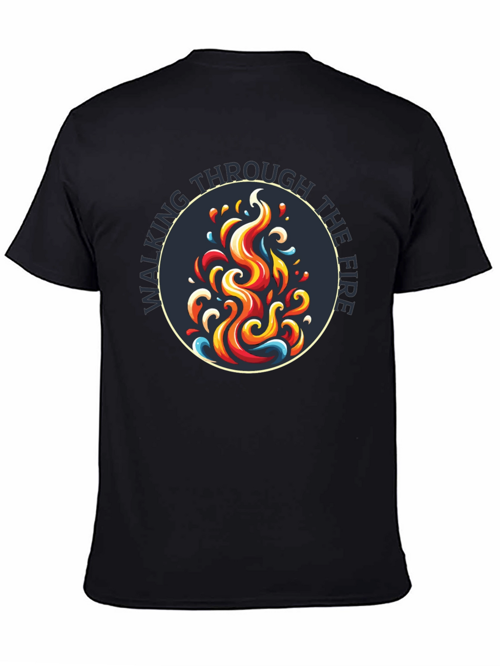 Walking Through the Fire Graphic Tee - Black