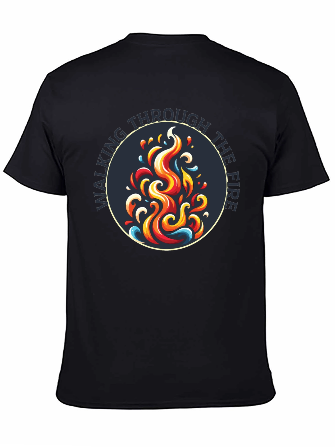 Walking Through the Fire Graphic Tee - Black